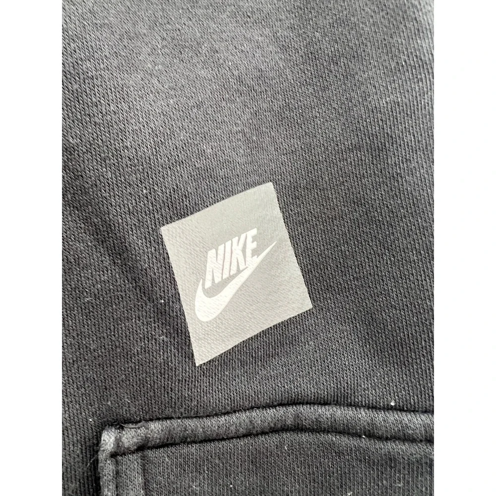 Nike Cargo Pants Mens XL NSW Sportswear Just Do It Fleece Joggers Black
